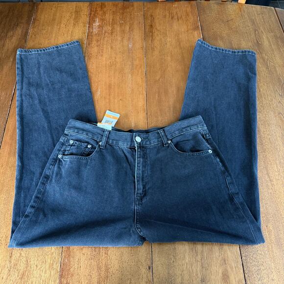 Aeropostale NWT High Rise Baggy Jeans Black Denim Womens Sz 12 90s Relaxed - Picture 5 of 16